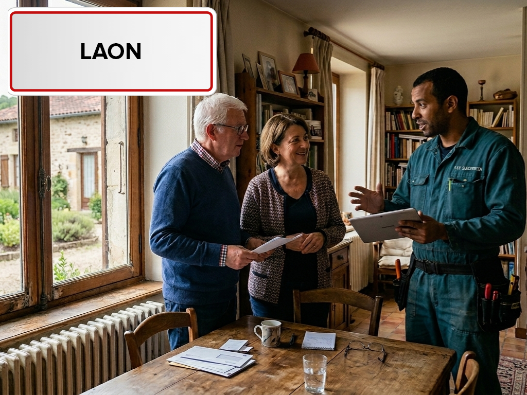 Installation de pompe à chaleur à Laon (02000) dans l'Aisne