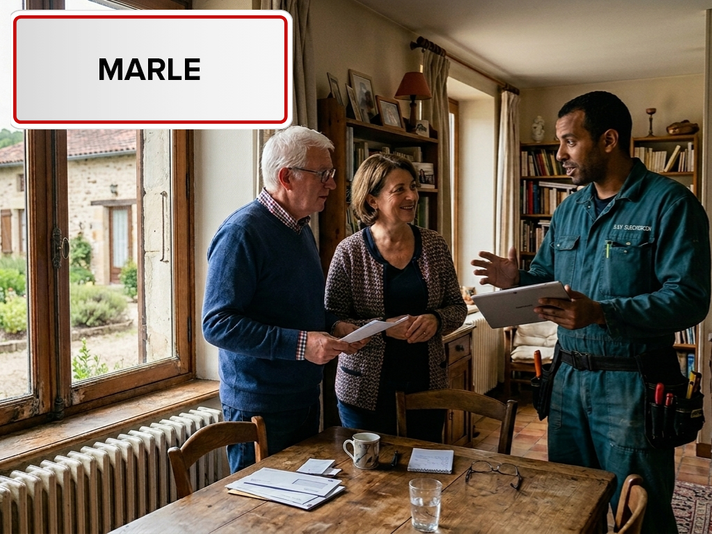 Installation de pompe à chaleur à Marle (02250) dans l'Aisne